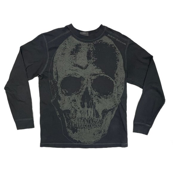 Harley-Davidson Other - Harley-Davidson Men’s Skull Long Sleeve Tee Shirt Large